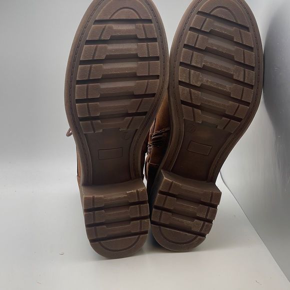 CUSHIONAIRE Women's Zipper Lace up boot +Memory Foam SIZE 7 BROWN - Picture 3 of 5